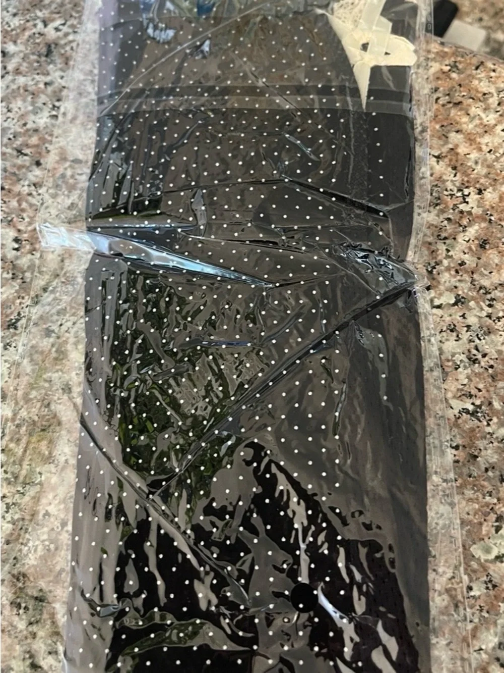 Black Polka Dot Evening Gloves